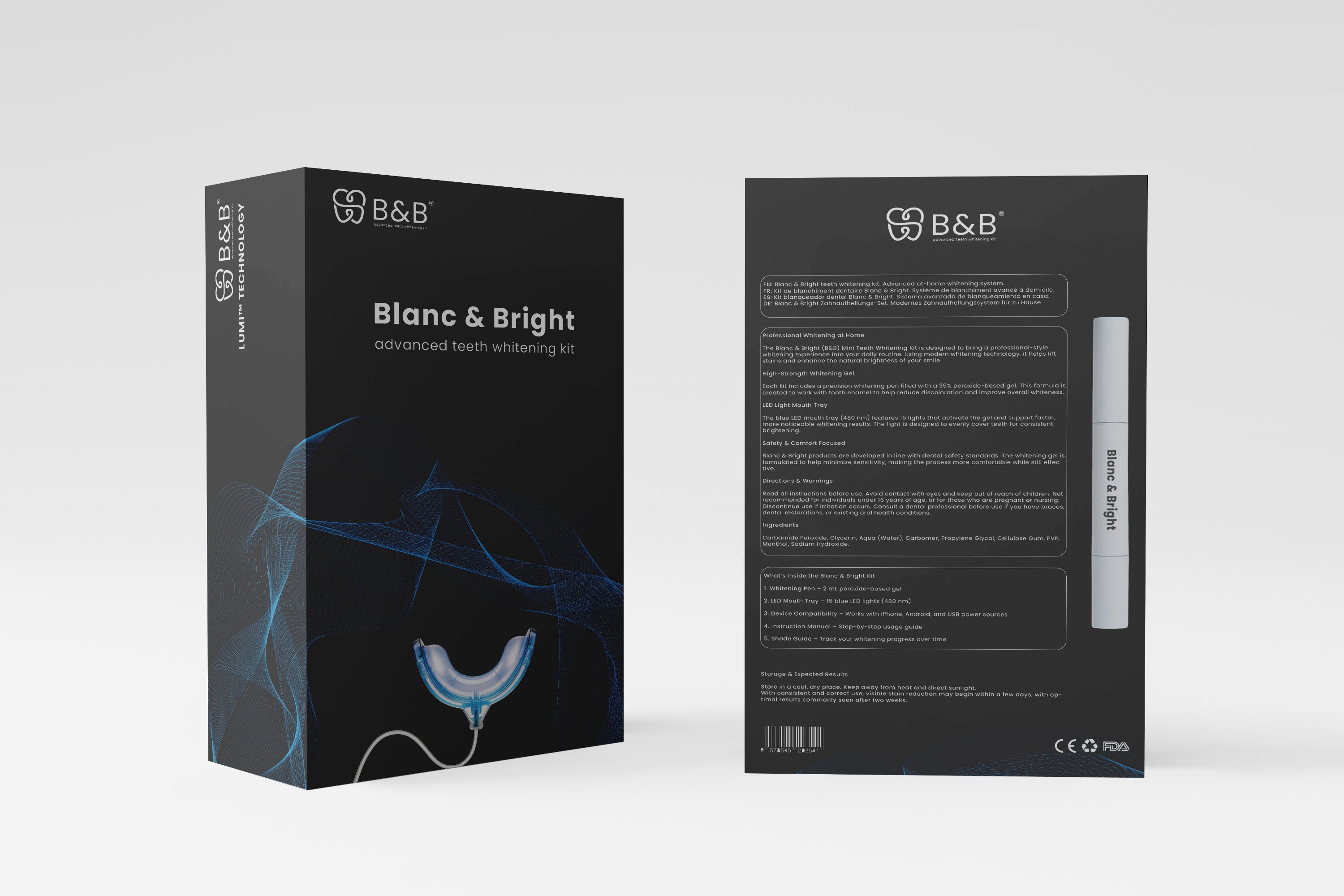 Blanc & Bright LED Teeth Whitening Kit
