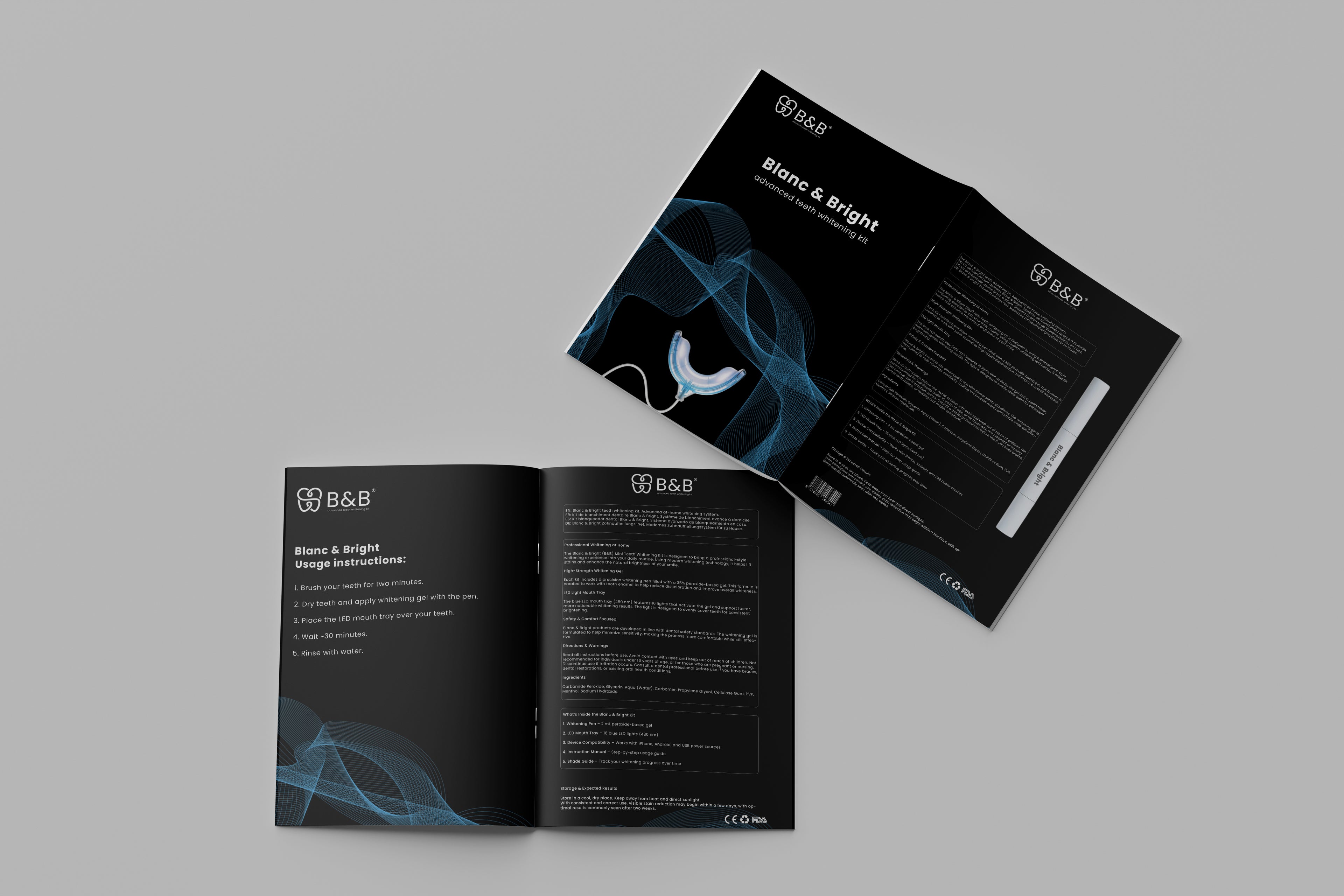 Blanc & Bright LED Teeth Whitening Kit